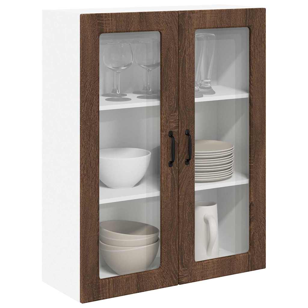 Kitchen Wall Cabinet Brown Oak 80 x 31 x 100 cm Engineered Wood
